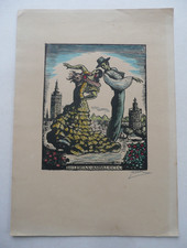 LITHOGRAPHIE signée Juan