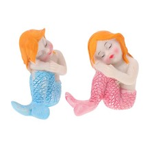  2 Pcs Figurines De Sirènes
