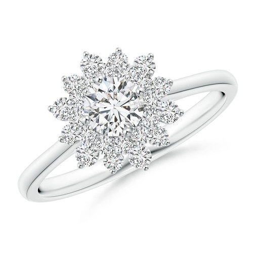 Bague diamant halo - bague,