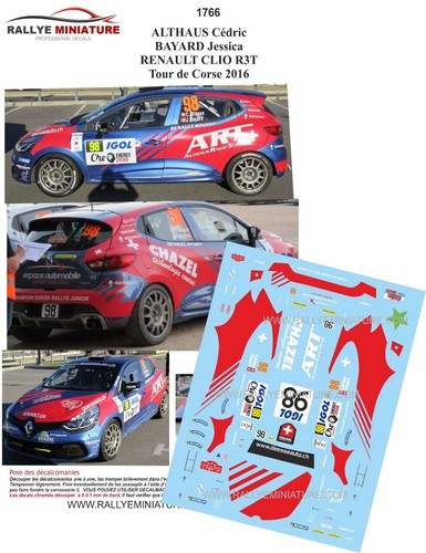 Decals ref 1766 renault - 1766,