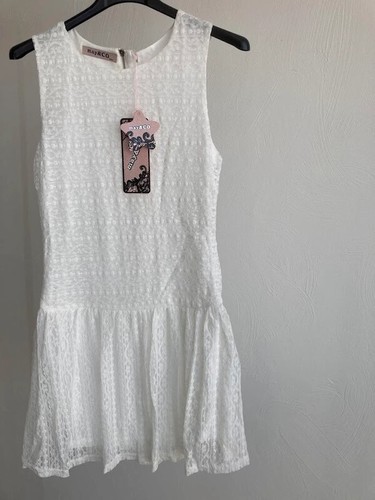 Robe tunique dentelle blanche
