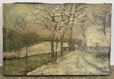 Ancienne huile sur toile