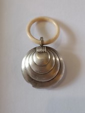 Collection Hochet Ancien Bébé Argent Poinçon Art nouveau/déco Berceau Coquillage