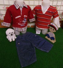 lot 9 vêtements enfant 6 mois garçon,jean,sweat,jogging,pantalon,chaussette ....