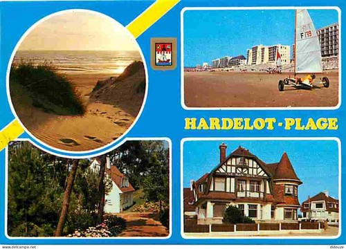 Carte postale hardelot - -,