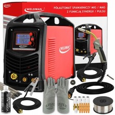 Weldman® SMART MIG 235 LCD DUAL PULS Poste à souder soudage MIG MAG 200A SET