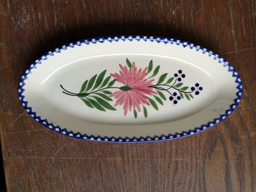 Plat ovale faïence - plat,