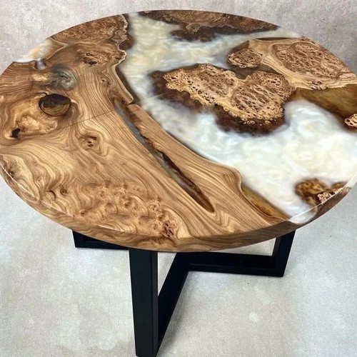 Table ronde résine époxy - ronde,