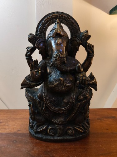 Statue bleue bronze - statue, en