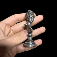 Antique stamp seal & silver
