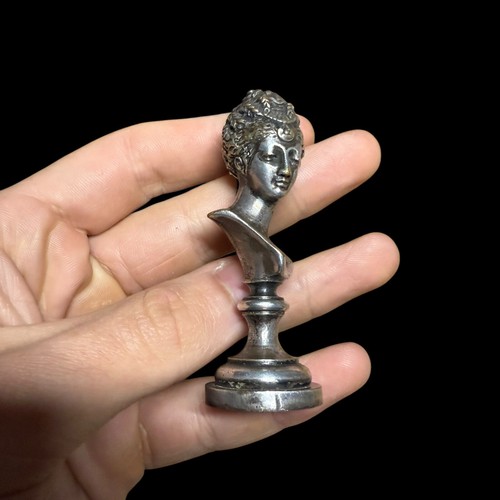 Antique stamp seal silver - stamp,