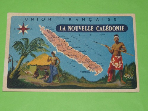Chromo lion noir 1950 colonies - lion,