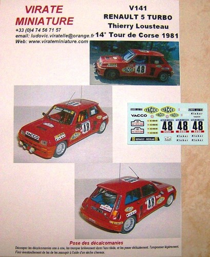 V141 renault turbo tour - renault,