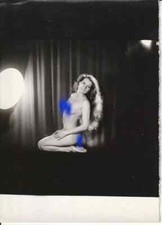 TIRAGE PHOTO	 ARGENTIQUE 1960-70	FEMME NUE AMATEUR NU SNAP SHOT