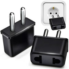 Adaptateur Prise US vers EU Voyage Europe Deutschland France USA Americaine 2...