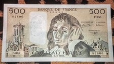 Billet 500 Francs Pascal 2/1/1992 