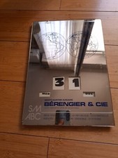 PLAQUE , DATEUR GERRER , SOCIETE MARITIME BERENGIER , PLANISPHERE