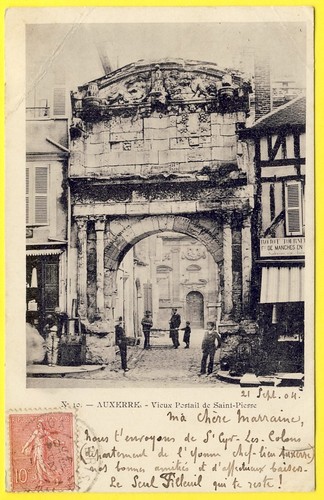 Cpa auxerre vieux - 89,