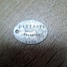 Plaque identité soldat Corse