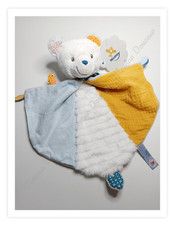 Doudou Plat Ours Blanc