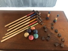 ANCIEN JEU DE CROQUET POUR