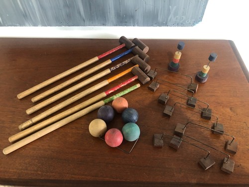 Ancien jeu croquet - de, pour