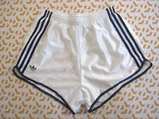 Short Adidas Vintage blanc 80'S Nylon Polyamide football trefoil Homme - 100 / M