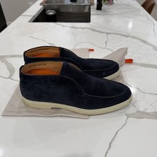 SANTONI - Blue Suede Chukka
