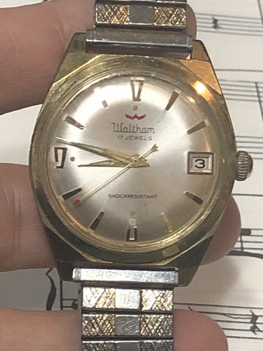 Vintage waltham 17j date - waltham, man