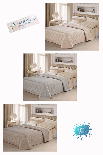 Couvre lit satin matelassé - satin,