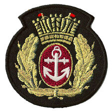 Ecusson patche Marine Royal Navy blason emblème patch brodé thermocollant