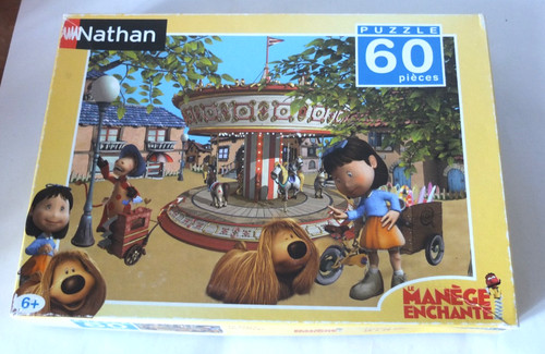 Vintage puzzle manege - vintage, le