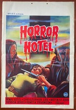 Affiche Belge HORROR HOTEL City of the Dead CHRISTOPHER LEE Patricia Jessel 1960