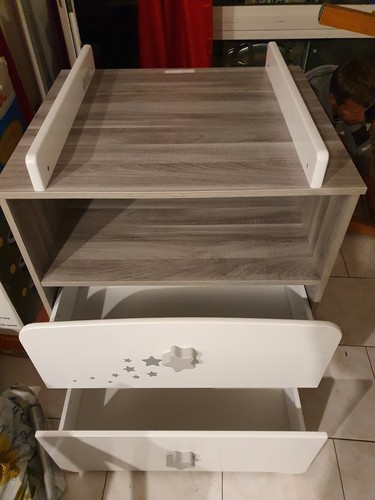 Lit commode bébé blanc et - et,