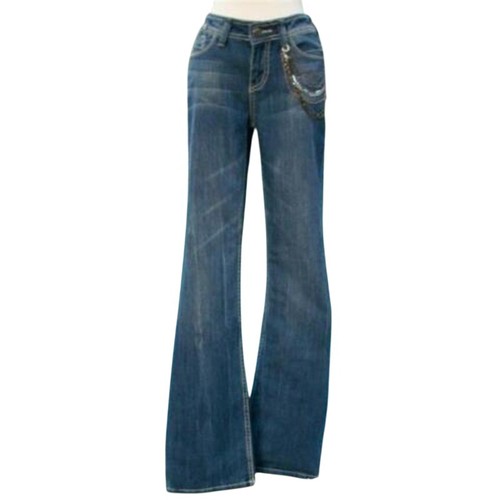 Cache medium wash flair denim - wash,