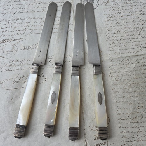Couteaux lames argent - 4,