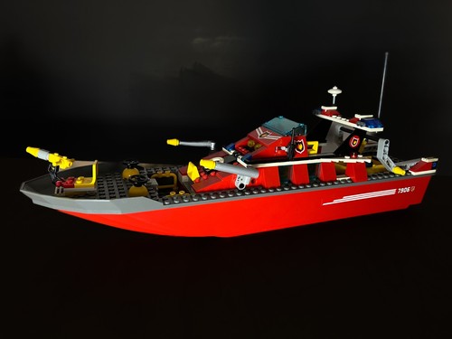 Lego city bateau pompier - pompier, 7906