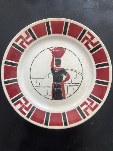 Assiette ancienne basque - assiette,