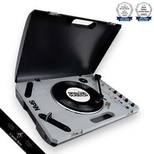 Reloop Spin Portable Turntable System Japon Silver Audio Record Player Aluminium