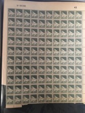 ALGERIE 1942 - FEUILLE** - YT 172 - MOSQUEE DE LA PECHERIE - VARIETE OISEAU