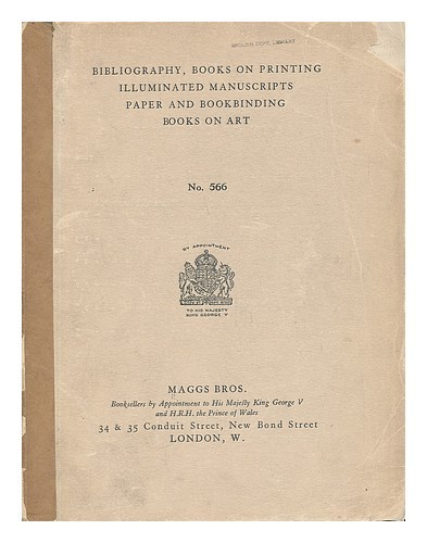 Maggs bros bibliographie - bros.,