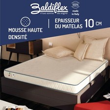 MATELAS ORTHOPÉDIQUE H 10 CM MOUSSE BASIC ANTI-ACARIEN HYPOALLERGÉNIQUE
