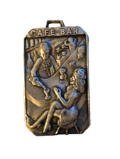 Plaque publicitaire argentée rare – Le Rétro Bar Brasserie Dammarie-les-Lys