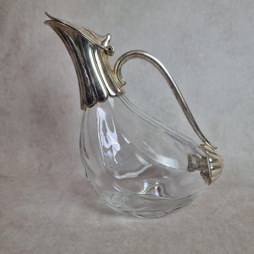 Carafe verre métal - carafe, argenté