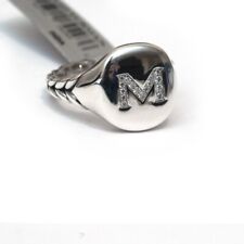 Bague Pave Initiale M Rose En