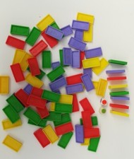 79 blocs de Dominos colorées