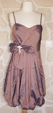 Robe de soirée marron neuve
