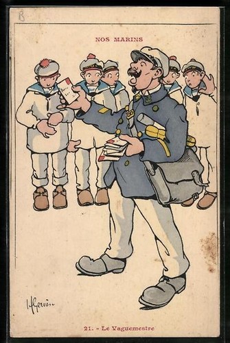 Carte postale artiste - carte, d'artiste