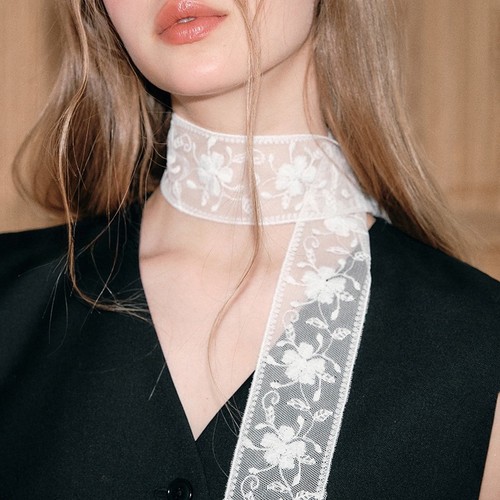 Collier ras cou blanc en - collier,