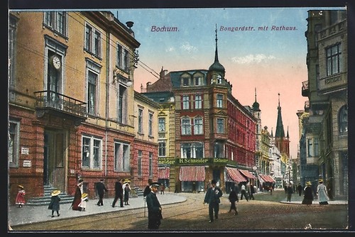 Carte postale bochum rue - carte,